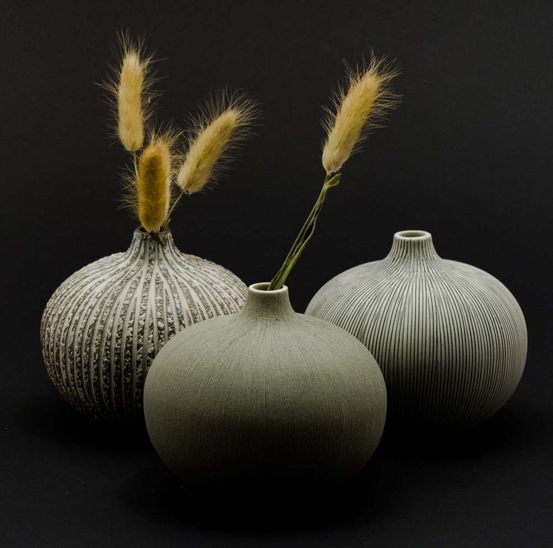 Vase Bari, Large – Stone Stripe 