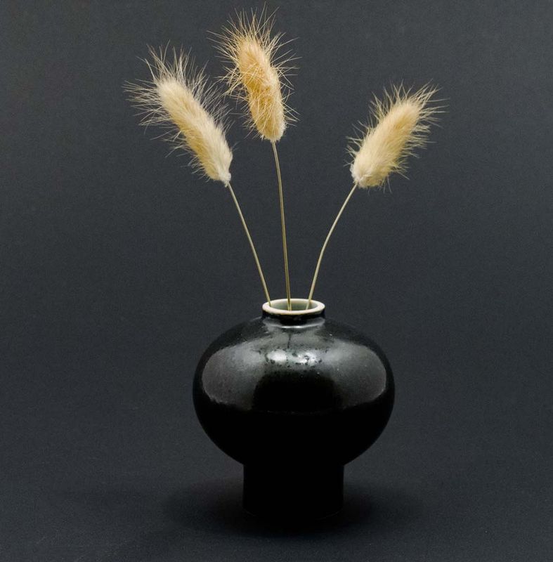 Vase Cecilia, Freckles – Black
