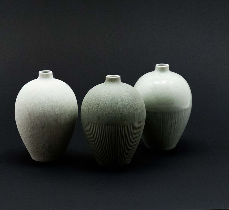 Vase Ebba, Large – Freckles White