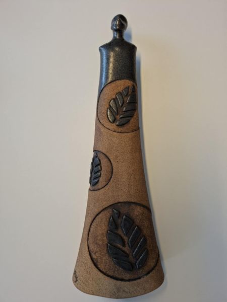 Hovedbilde Leafs in circle, mangan/sort veggskulptur Nr: 161