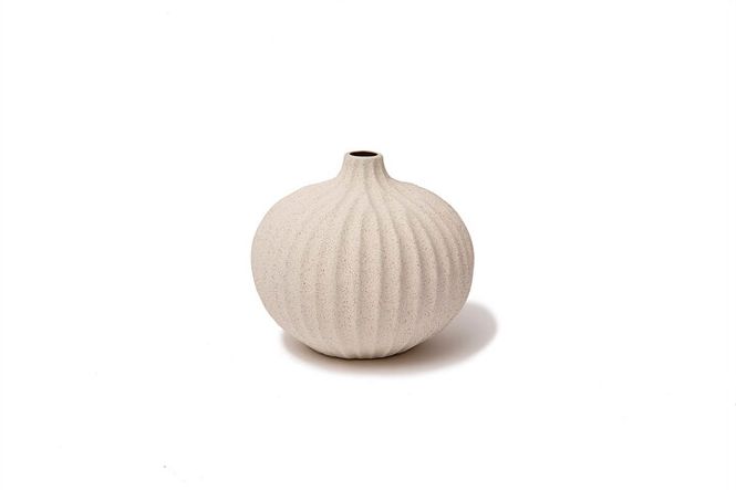 Hovedbilde Vase Bari, Large – SandWhiteLight Deep Line