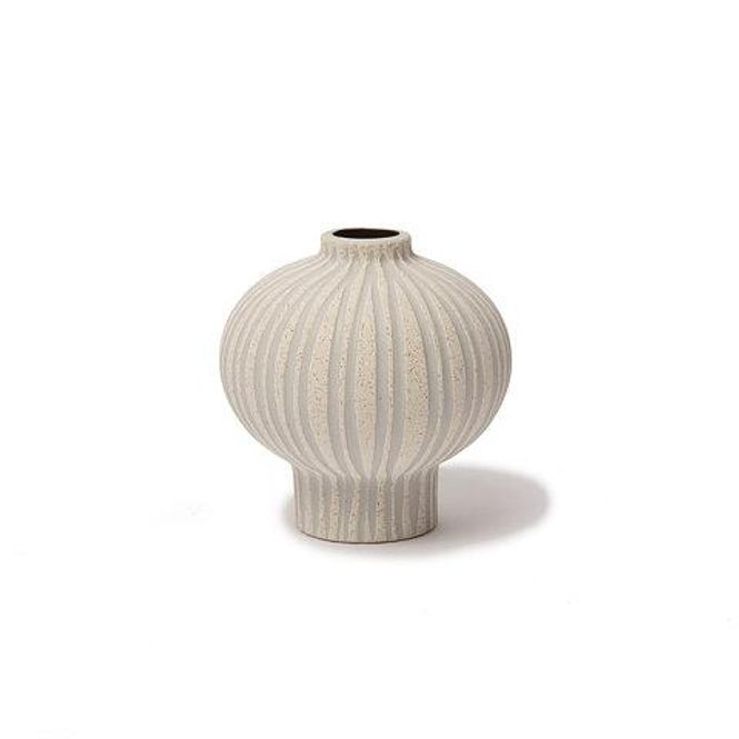Hovedbilde Vase Cecilia, SandWhite – StoneStripe