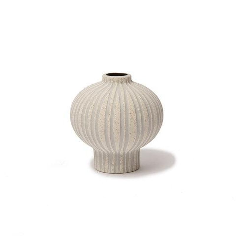 Vase Cecilia, SandWhite – StoneStripe