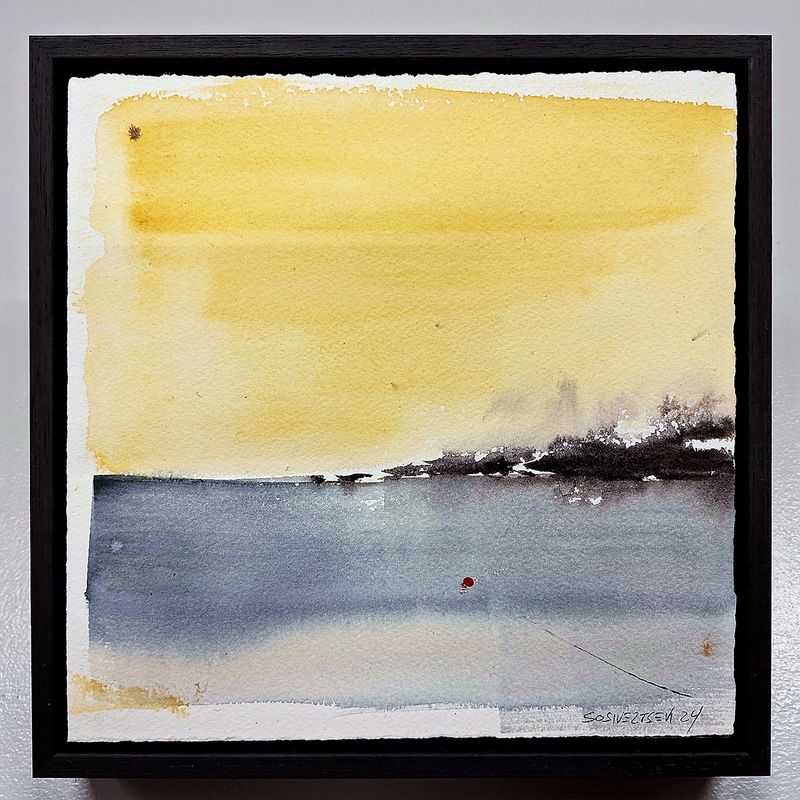 Havet duver sakte