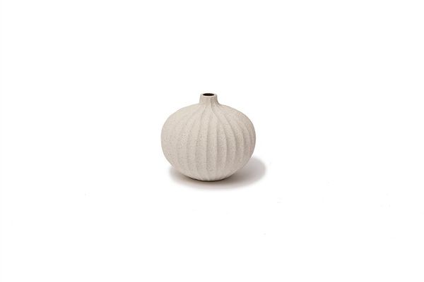 Hovedbilde Vase Bari, Small – Sand White Light, Deep ...